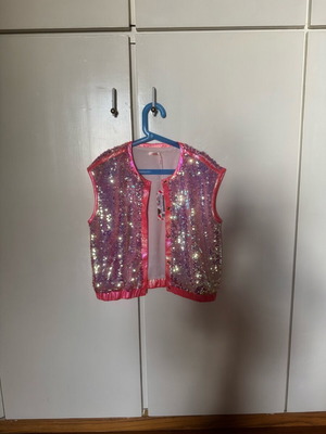Billieblush Kids' Sequin Vest New Size 7-9 Pink