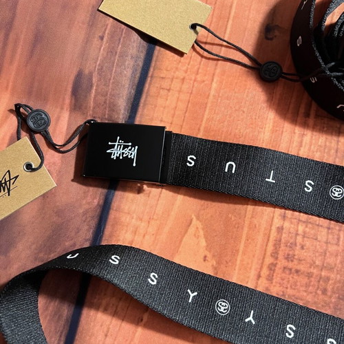 Stussy Belt new, black, size 115