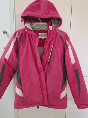 Etirel jacket with detachable hood pink like new S/M