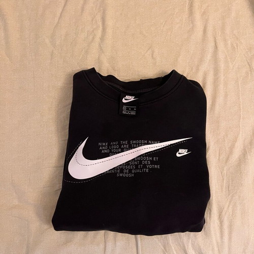 Nike sweatshirt without hood like new, size XL, black