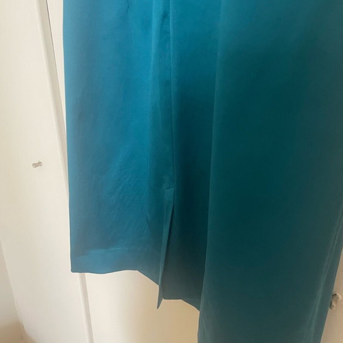 Handmade dress like new, winter, deep turquoise, size M
