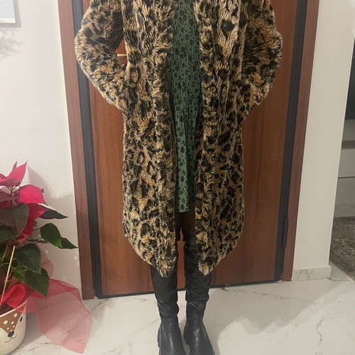 ASOS Ecological Fur like new, beige and brown