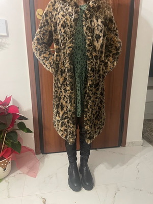 ASOS Ecological Fur like new, beige and brown