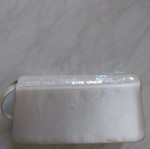 White sequin handbag new