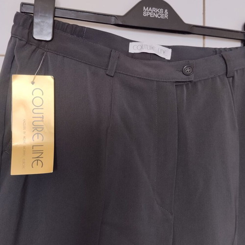 Grey pants new medium large with elastic waist