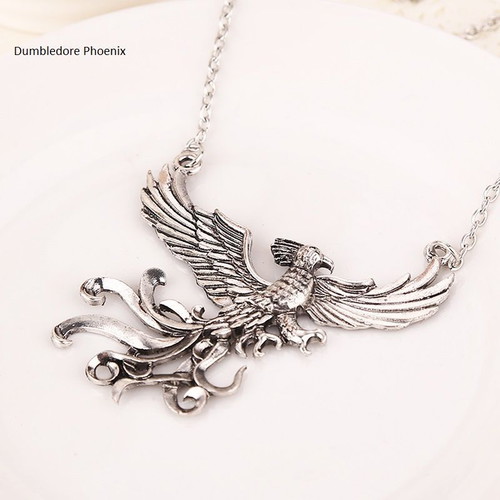 Dumbledore Phoenix Pendant Harry Potter Vintage Silver like new