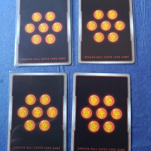 Dragonball Super Card Game 4 R Foil Cards like new