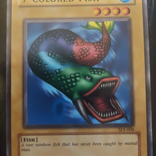 7 Colored Fish Yugioh card like new