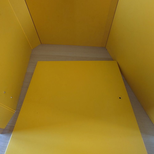 Kallax yellow doors used, set of 2, IKEA