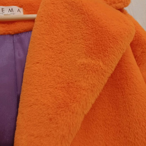 NEMA coat new, orange velour, size S