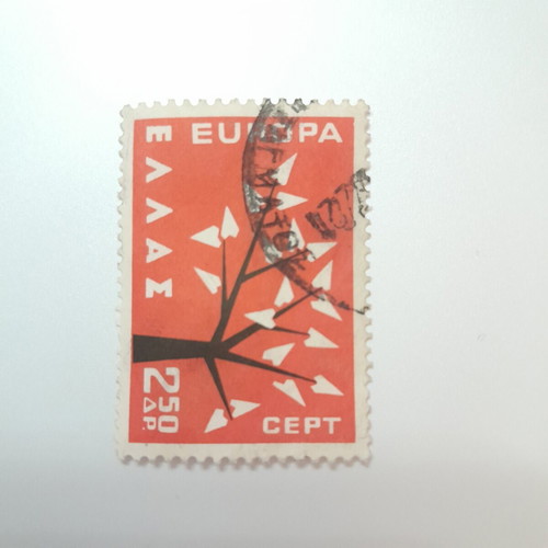 Greek Europa CEPT 1962 Stamp like new, 2.50 Drachmas