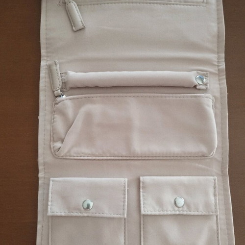 Valentino Valentina Eau de Parfum luxury travel toiletry bag like new beige