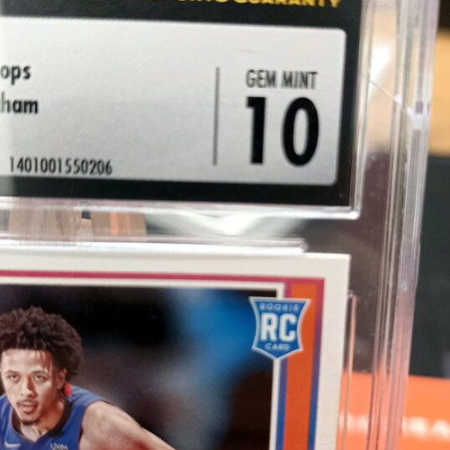 Cade Cunningham Rookie Card CSG Grade 10 Gem Mint NBA Hoops used