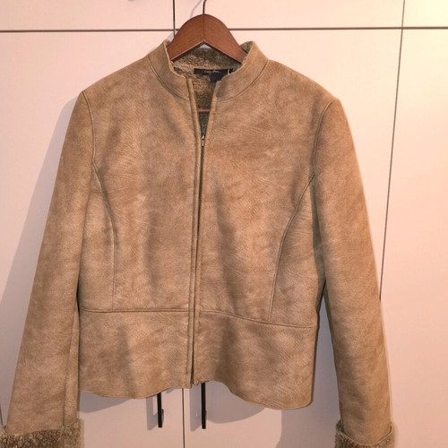 Brown short jacket used with inner fur, size XL