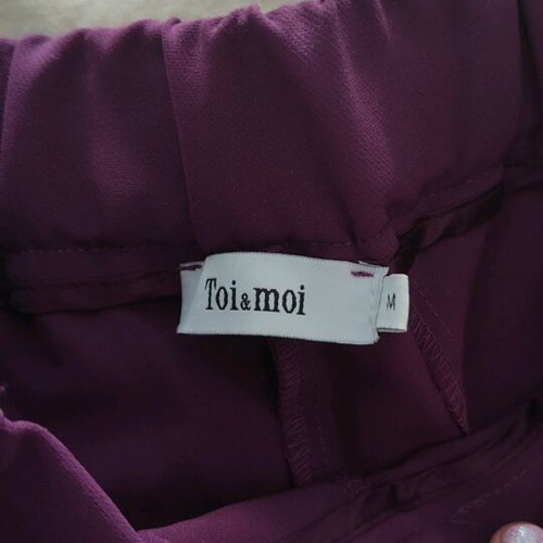Toi&Moi office pants like new, size M, purple
