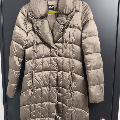 Puffer jacket medium size bronze satin like new