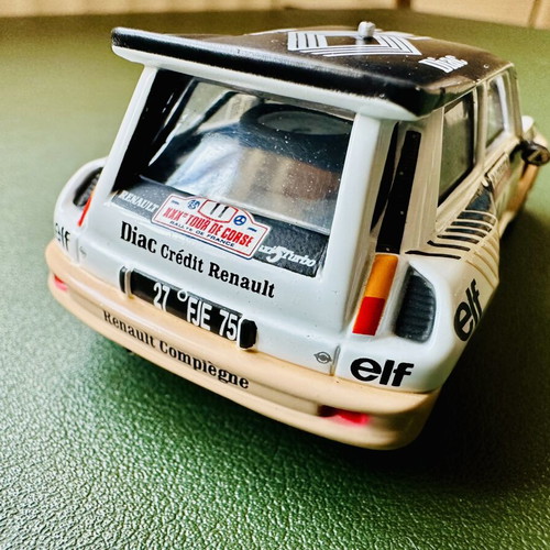 Renault 5 Turbo 1/43 scale model car used, 30º Tour de Corse 1986