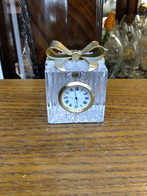 Table decorative gift clock new crystal with gold-plated details