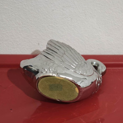 Vintage Silver-Plated Swan Toothpick Holder like new