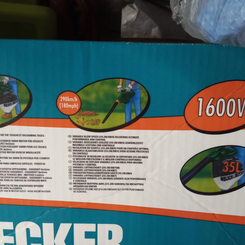 Black & Decker vacuum blower used
