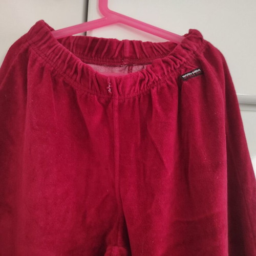 Velour children's sweatpants Bodymove L like new, red