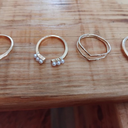 Fo Bijou Rings set of 10 new