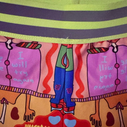 Set Elli’s and Christina’s collaboration bustier and biker leggings new, multicolor