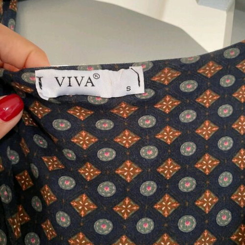 Long wrap dress Viva like new, multicolored, size S