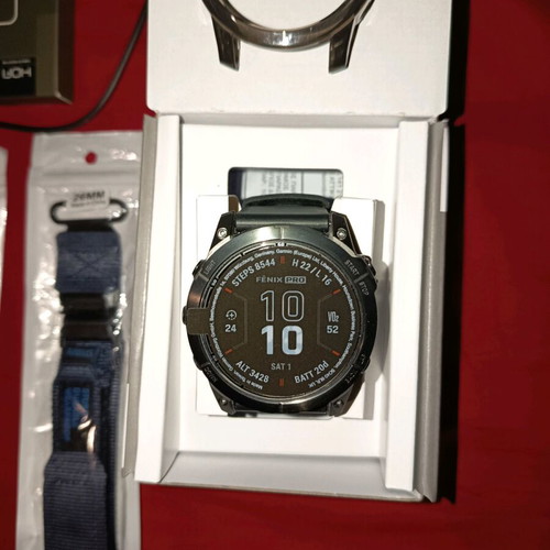 Garmin Fenix7X Pro Sapphire Solar Titanium Carbon Gray DLC 51mm like new
