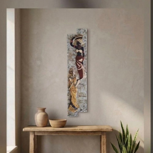 Ethnic Handmade Wall Decor with Clay Figures