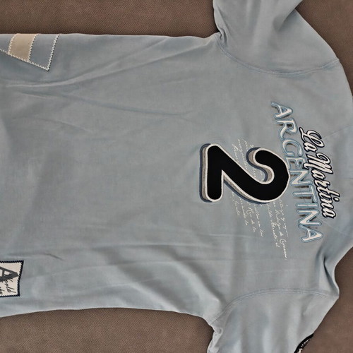 La Martina Argentina Buenos Aires polo shirt medium used, turquoise