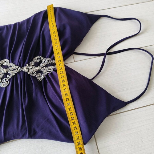 Vintage Modissa Glam evening dress size M like new, purple