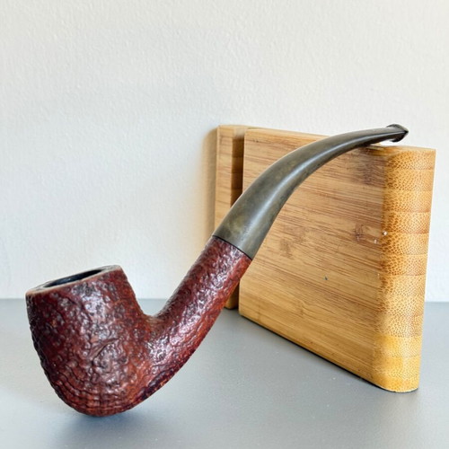 Duncan Sandblast A 47 Bent Billiard Briar Tobacco Pipe used, vintage