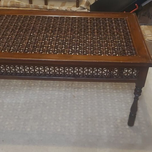 Handmade coffee tables set from Egypt, mahogany wood