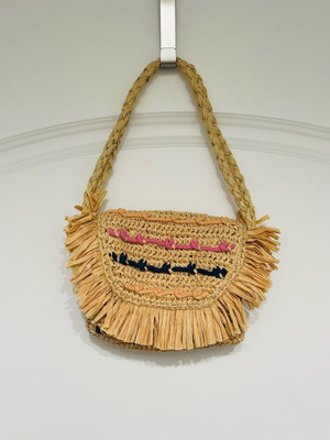 Straw bag new, beige