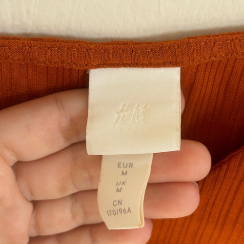 H&M blouse with straps size medium like new