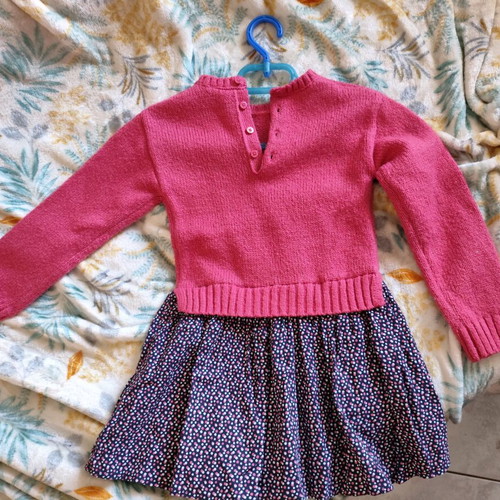 Boboli winter dress for 6 years old like new pink