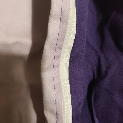 King size duvet cover used with yellow stains