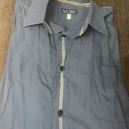 Armani Jeans men's long-sleeve shirt used, gray, XXL