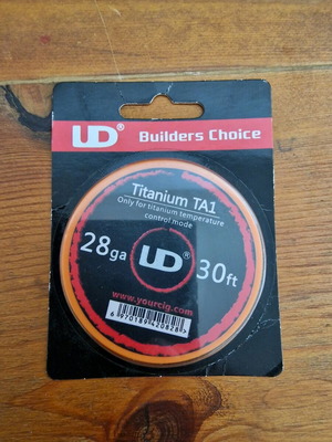 Vape wire UD Titanium TA1 28ga 30ft new