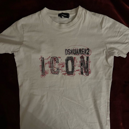 Dsquared2 Icon T-shirt used, white, size S