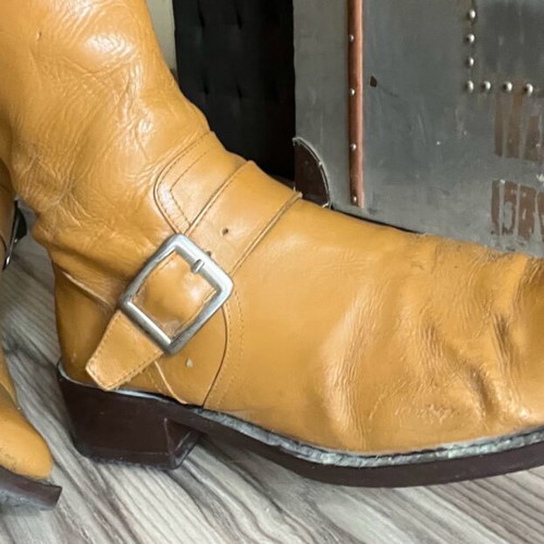 Leather boots refurbished Italian from London size 42