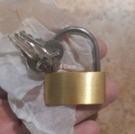 Padlock 40mm thin new