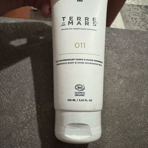 Terry de Mars body and hand lotion like new, organic with aloe and coffee