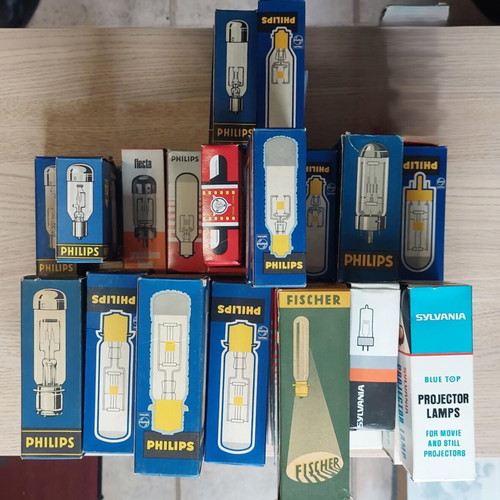 Projector Lamps New Old Stock Pack of 39 for Vintage Machines