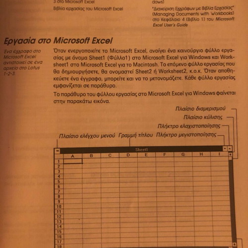 Microsoft Excel book like new for Windows in Greek