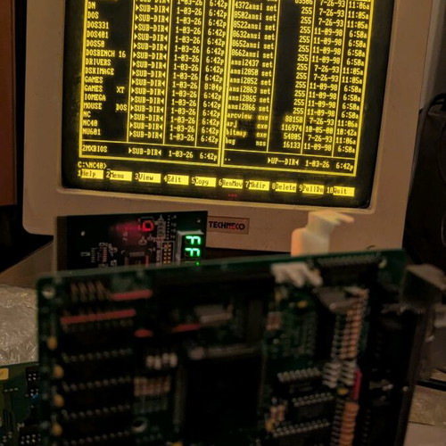 Juko Ultimate EGA+ graphics card used, 256KB ISA 8-bit