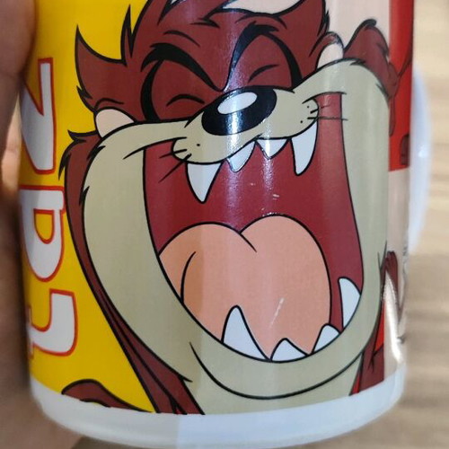 Taz mug used with interior cracks