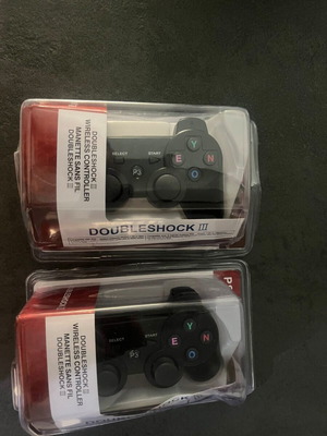 OEM PS3 wireless controllers, pack of 2 with bonus