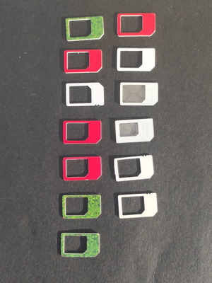 Sim card frames new